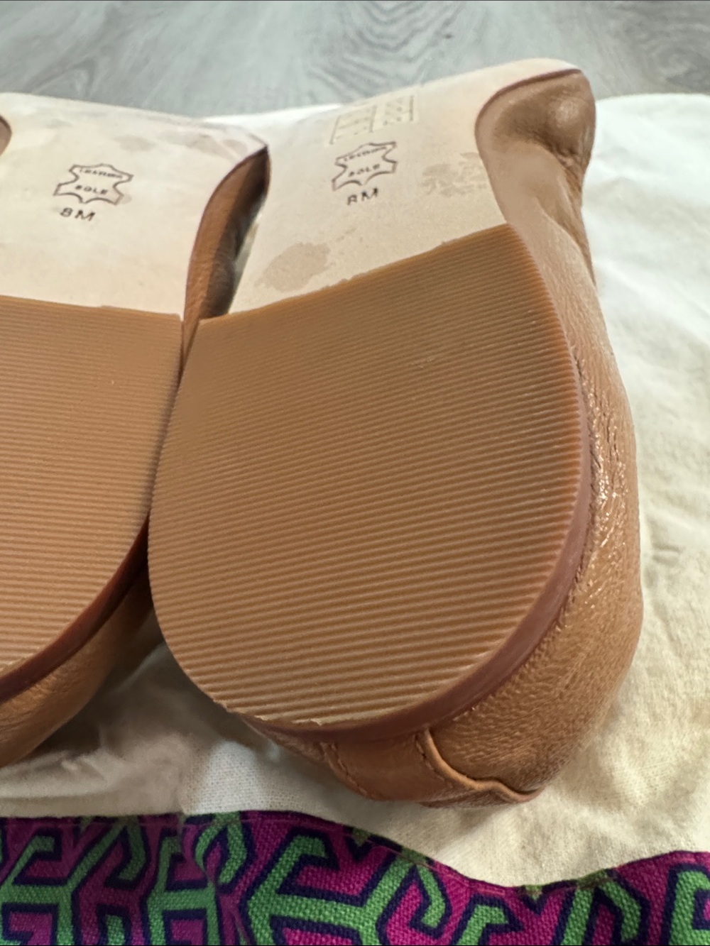 Tory Burch Leather Flats Size 8 - Picture 8 of 12